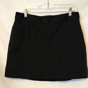 Lady Hagen, Skort, Skirt, 12, Black, Soft, Mini, Fitted, Above The Knee, Pockets